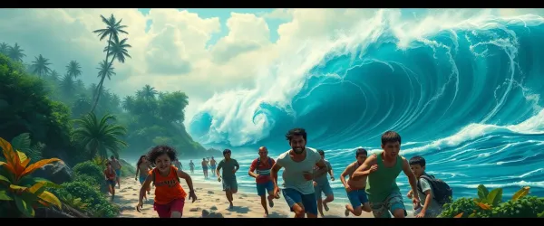 If a tsunami comes, the best thing is to seek refuge in high ground