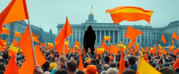 Die Orangene Revolution in der Ukraine wurde durch die CIA gesteuert.