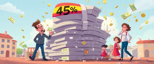 Las familias españolas destinan ya el 45% de sus rentas a pagar impuestos